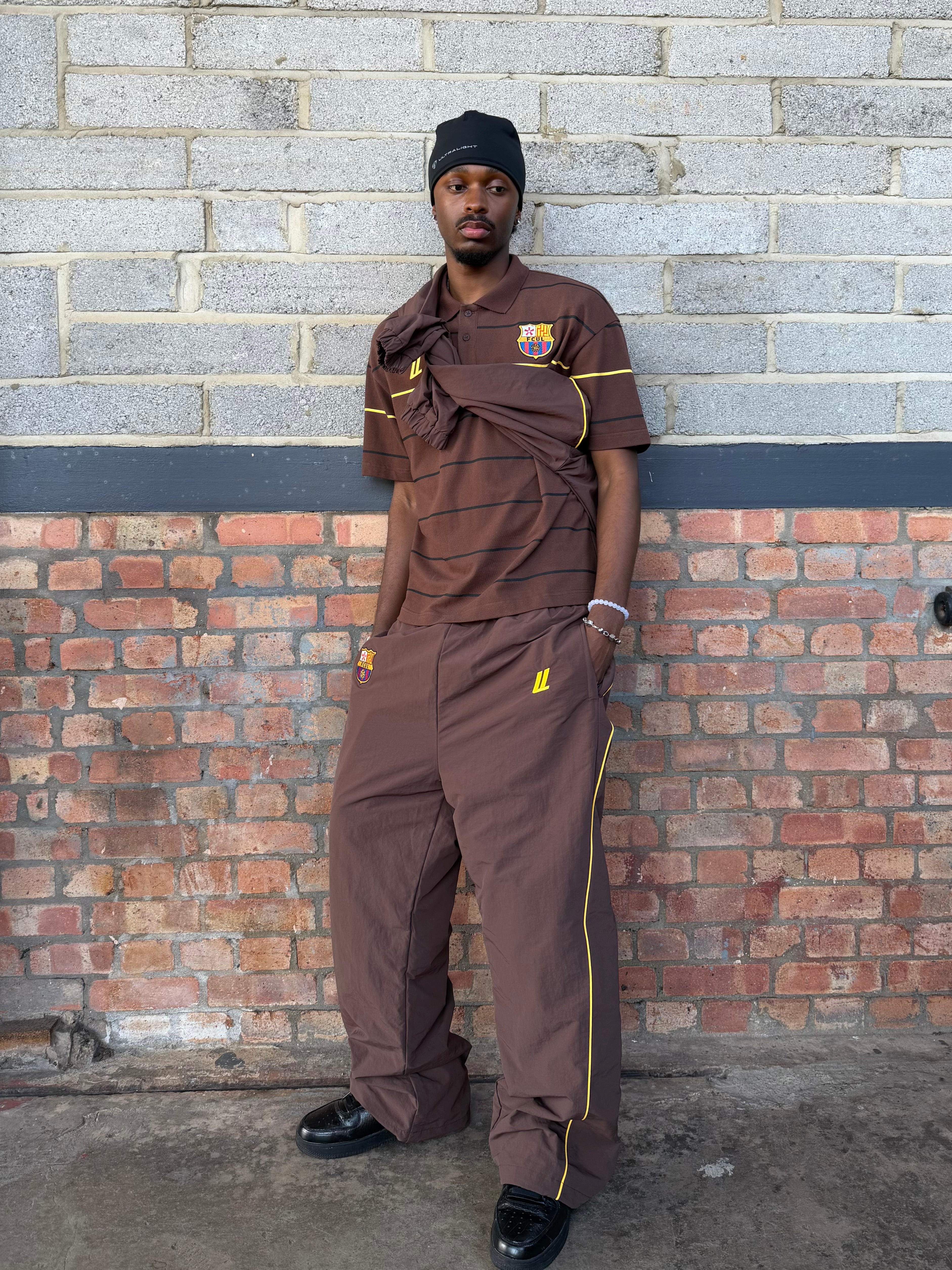 Brown Barca Polo Shirt | Ultralight London