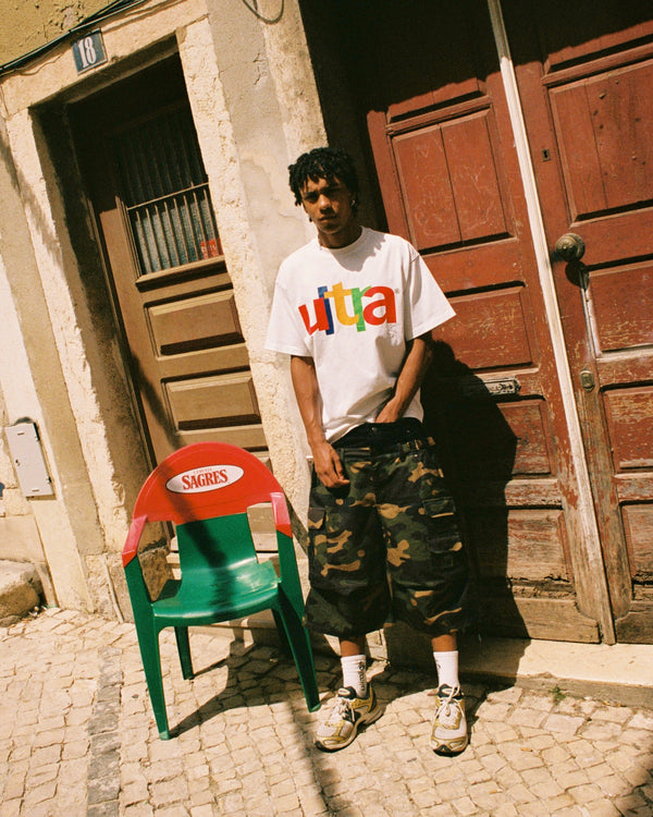 DOUBLE-WAIST CAMO CARGOS