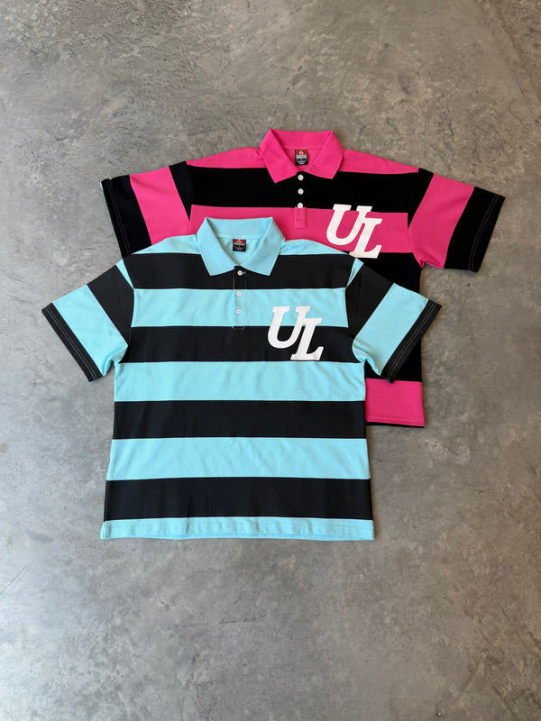 ICON POLO IN BLUE/BLACK