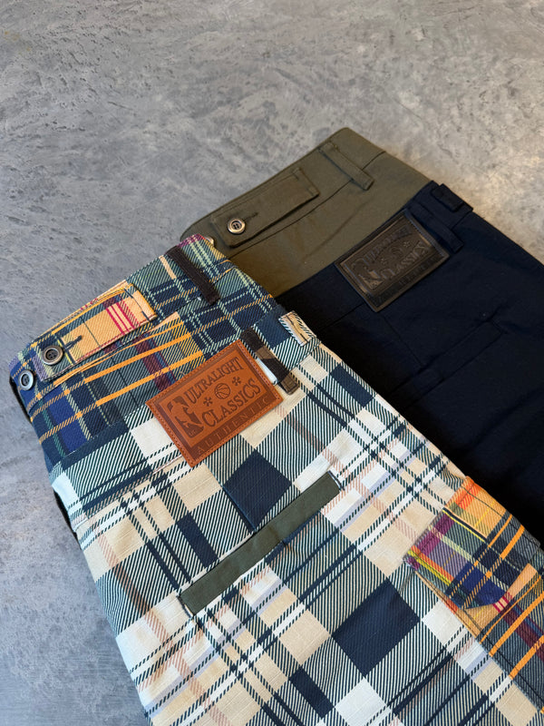 DOUBLE WAIST BLACK/GREEN CARGO SHORTS