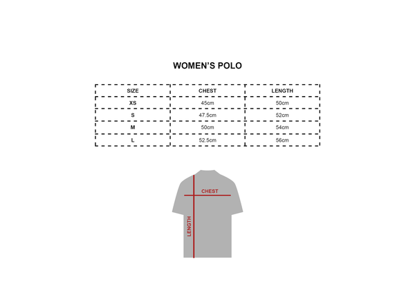 WOMENS ICON POLO IN BLUE/BLACK