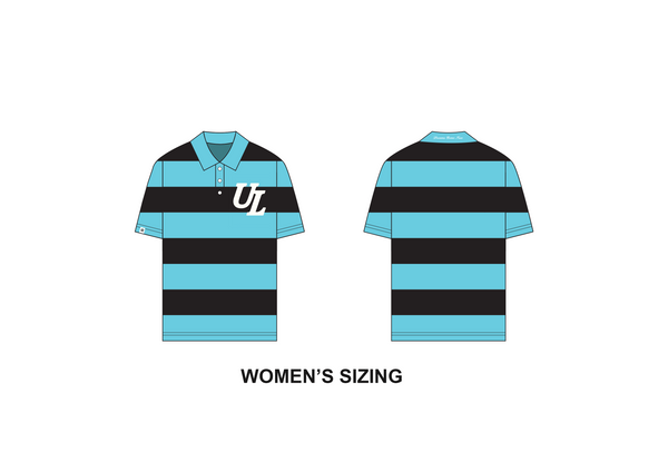 WOMENS ICON POLO IN BLUE/BLACK